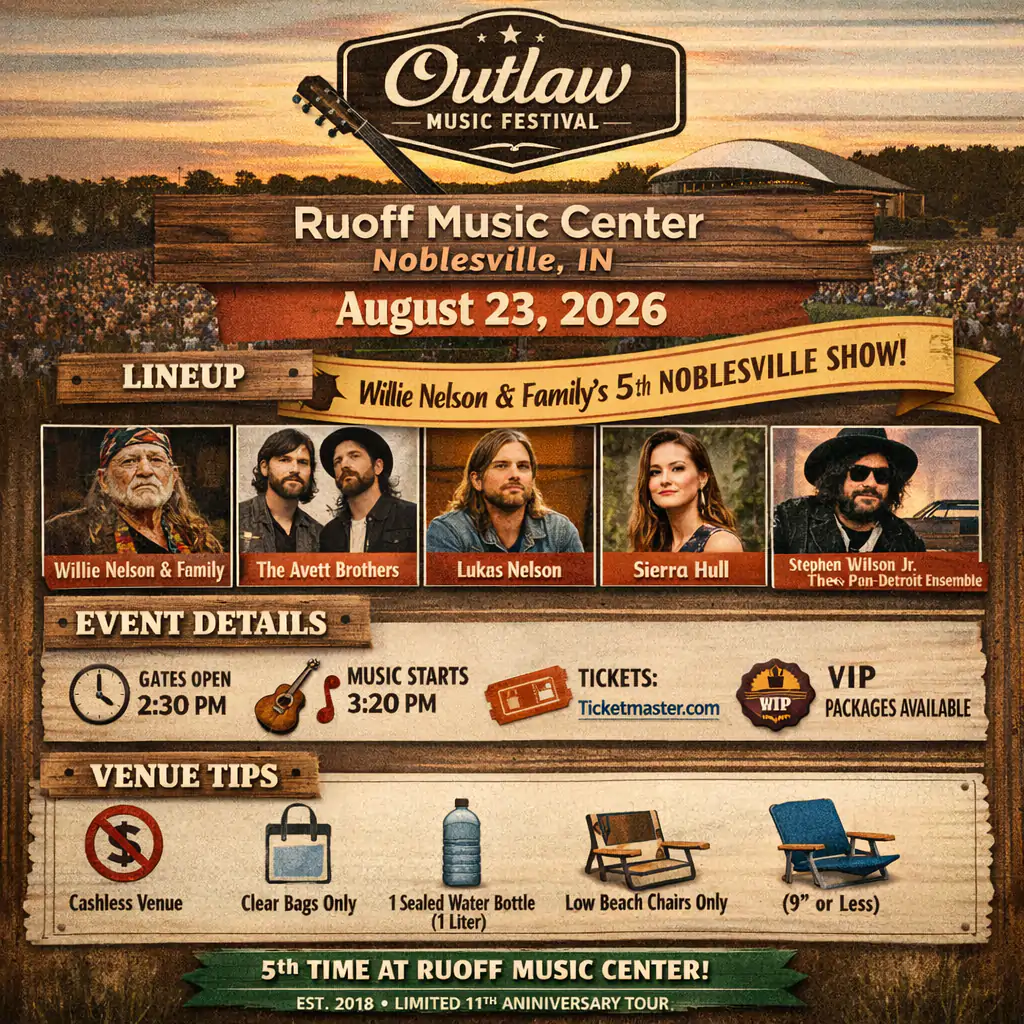 Outlaw Music Festival at Ruoff Centre, Noblesville 