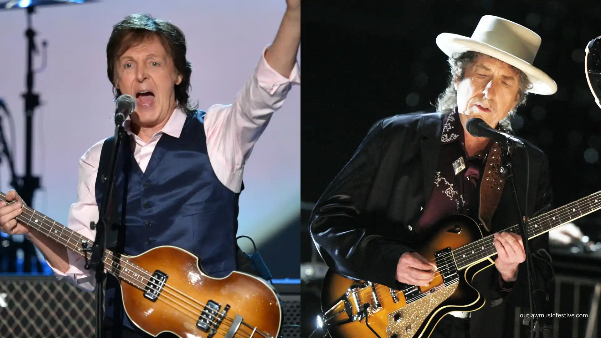 Bob Dylan to McCartney: How Electric Courage Shaped Live Music 1 Bob Dylan and Paul McCartney
