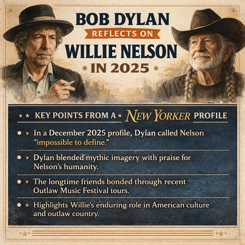 Bob Dylan describes Willie Nelson