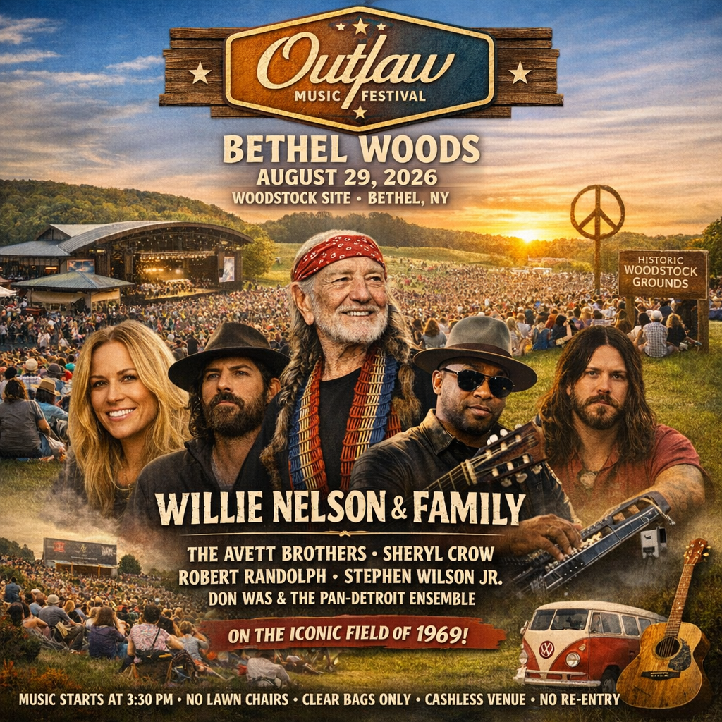 Outlaw Music Festival Bethel, NY 2026: Tickets, Lineup & Tips 3 Outlaw Music Festival at Bethel Woods infographic